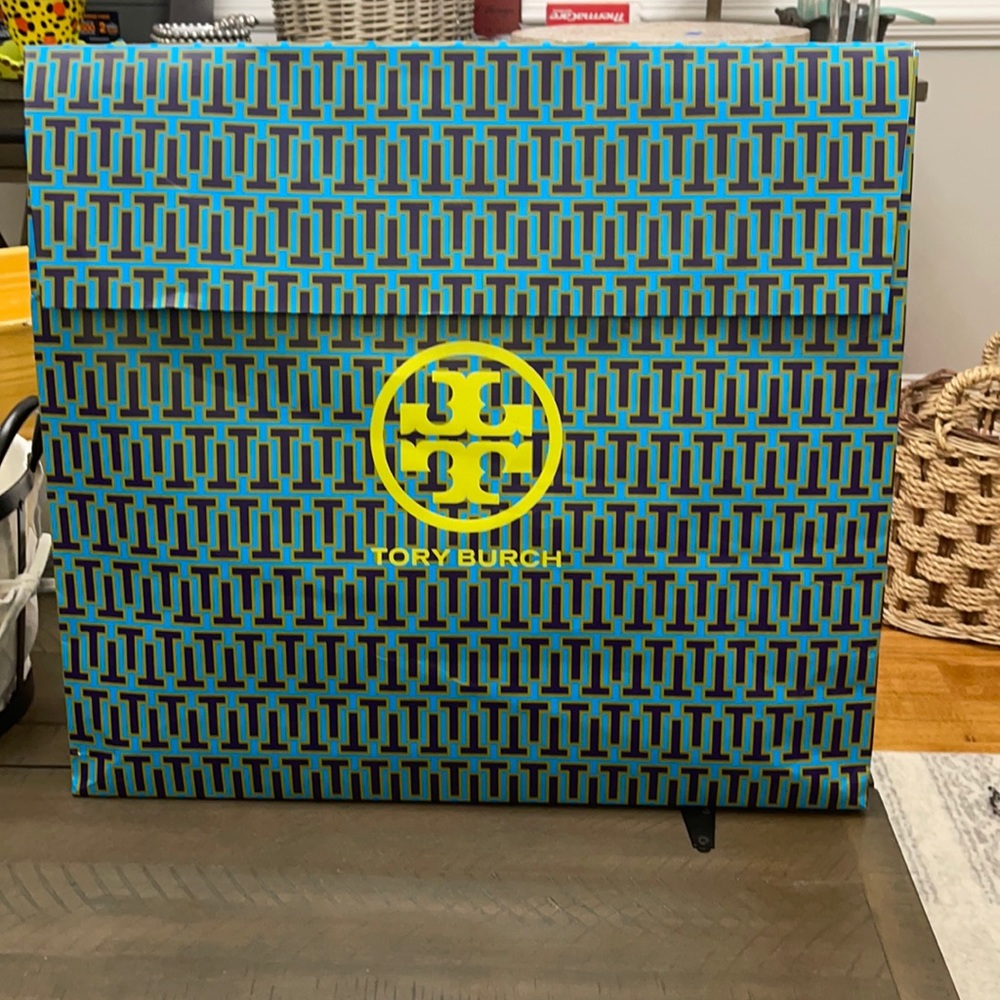 Tory Burch gift bag 20 x 18x 6  Velcro Closure